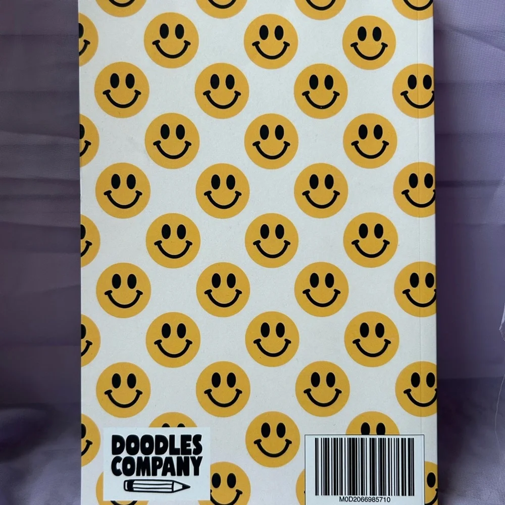 Smiley Face Patterned Notebook - Picture 2 of 3